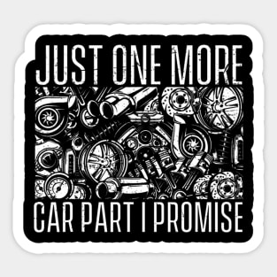 My Last Car Part I Swear Sticker